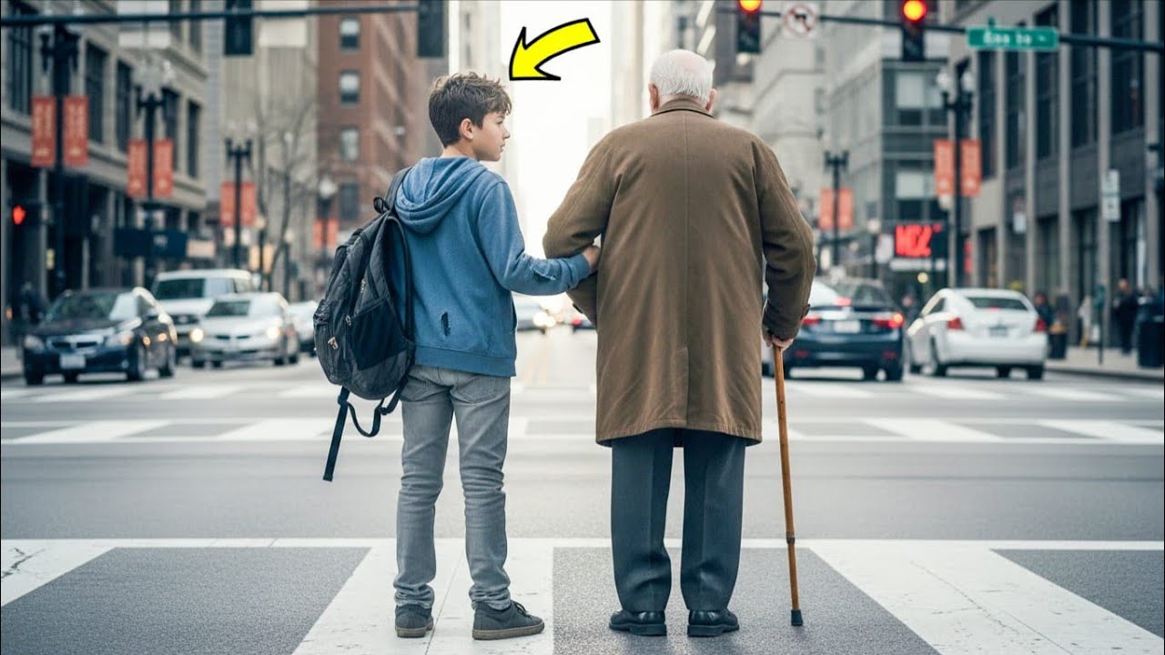 A Kind Boy Helps an Old Man — What Happens Next Will Shock You