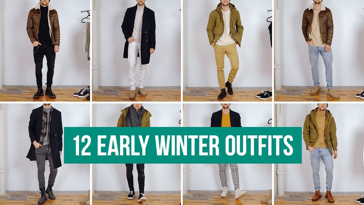12 Casual Early Winter Outfits for Men | Outfit Ideas Styling 3 Winter Jackets