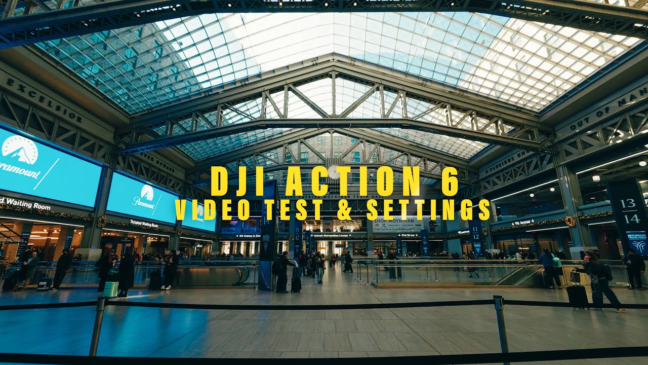 DJI Action 6 — Настройки + Кинематографическое видео — Нью-Йорк