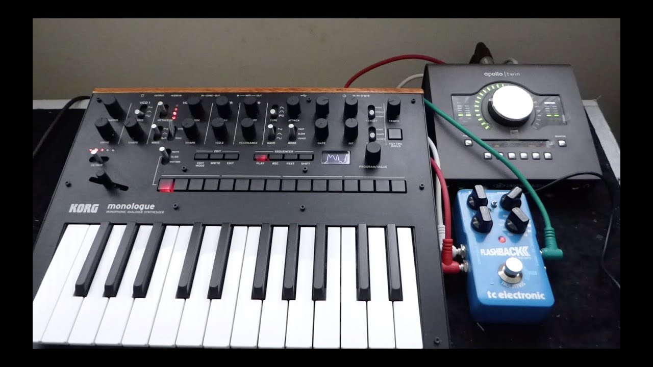 Korg Monologue & TC Electronic Flashback 2