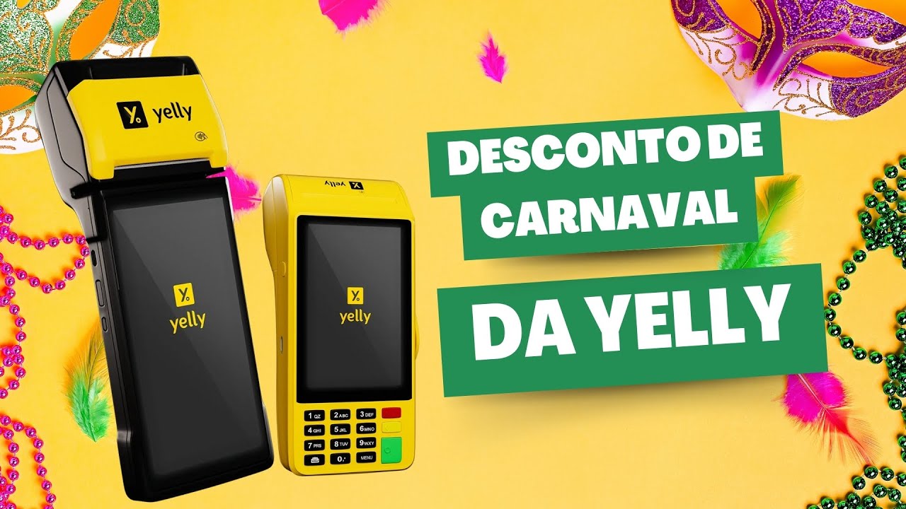 CARNAVAL DA YELLY - 15% de desconto em todas as máquinas