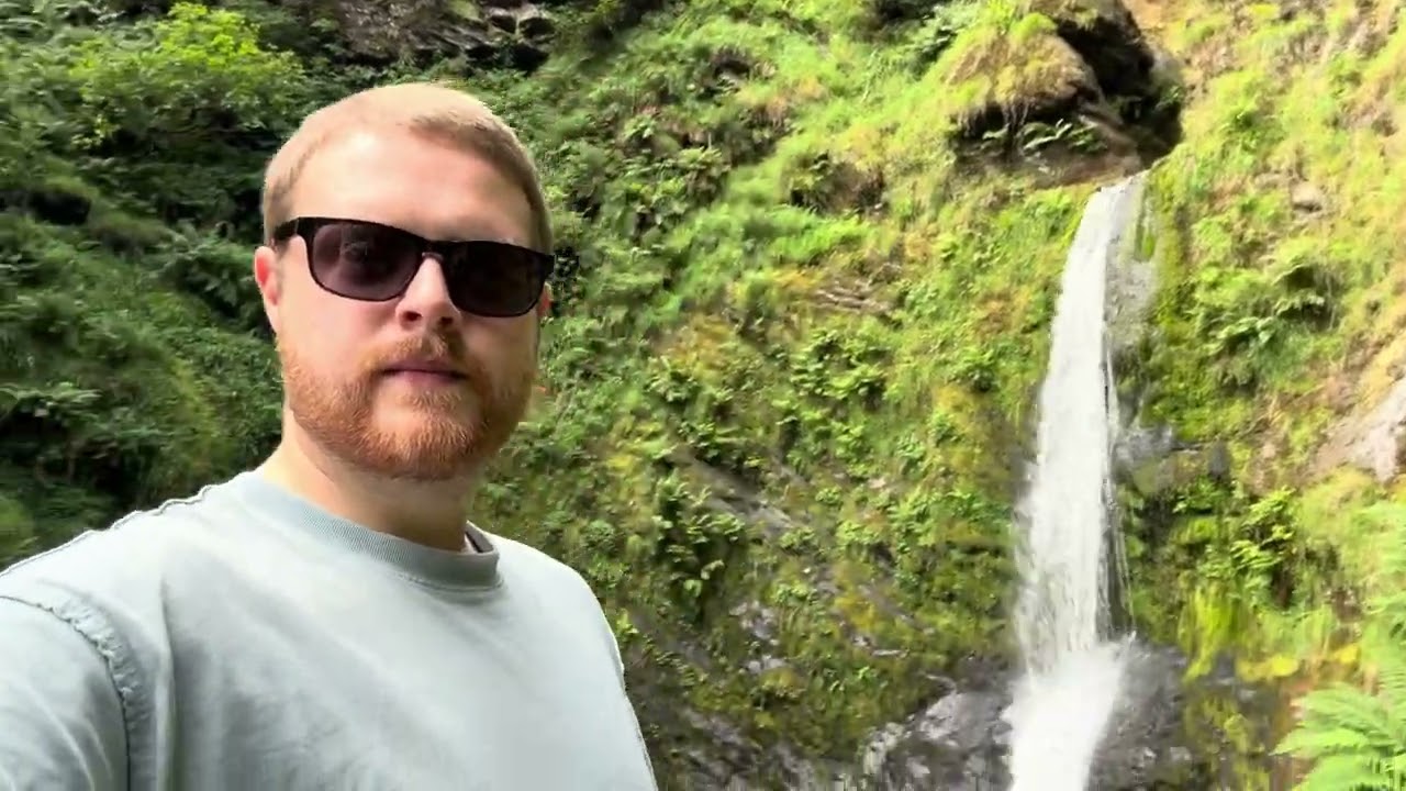Exploring Llanrhaeadr Falls