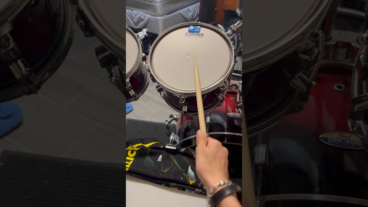 LARS ULRICH SIGNATURE SNARE AND PEARL DECADE MAPLE 7 PIECE DRUMS TONE CHECK! #drums #shorts