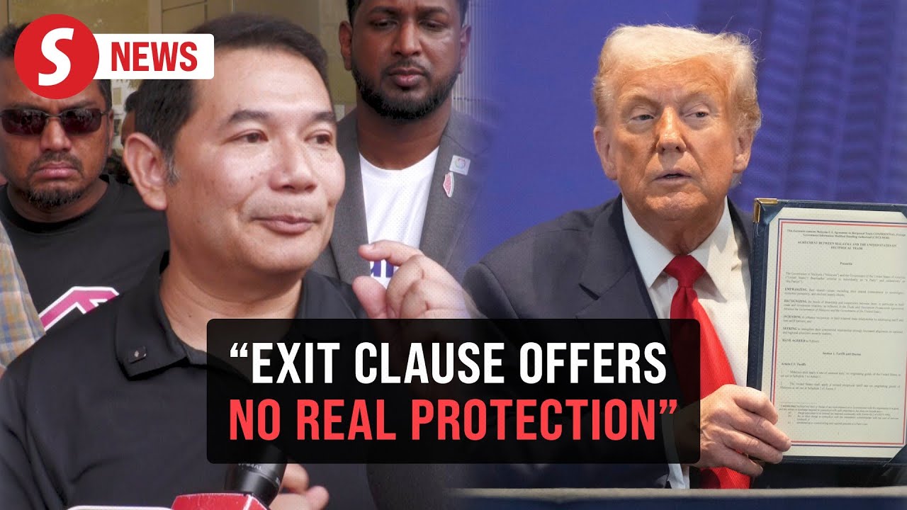 Exit clause in US-Malaysia trade deal not a real safeguard, says Rafizi