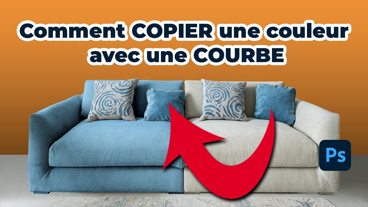 Comment copier une couleur avec une courbe | tuto Photoshop