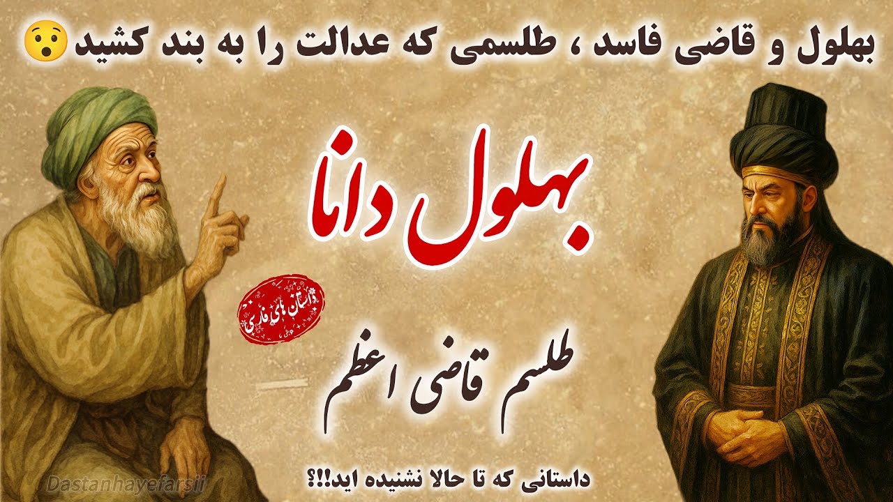 بهلول دانا : داستان بهلول دانا و طلسم قاضی اعظم📖عاقل ترین دیوانه چه کرد😯/داستان های فارسی #قصص#story