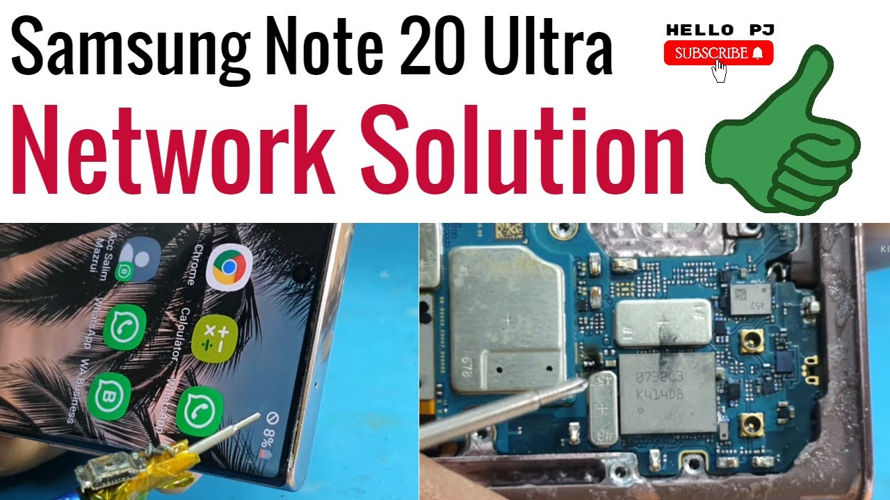 Samsung Note 20 Ultra No Signal /No Network/No service/emergency service solution
