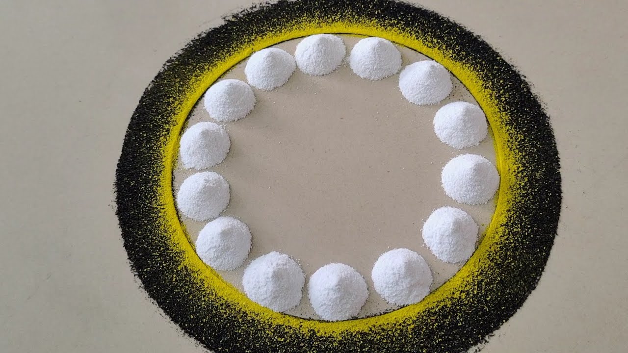 Simple Rangolis For Festival | flowers rangoli | Satisfying, Relaxing Send Videos | Top Rangolis