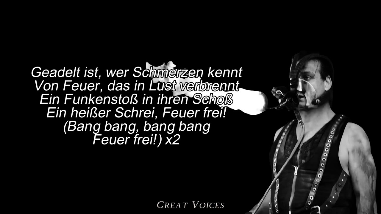 Feuer Frei! - RAMMSTEIN (Isolated Vocals + Lyrics)