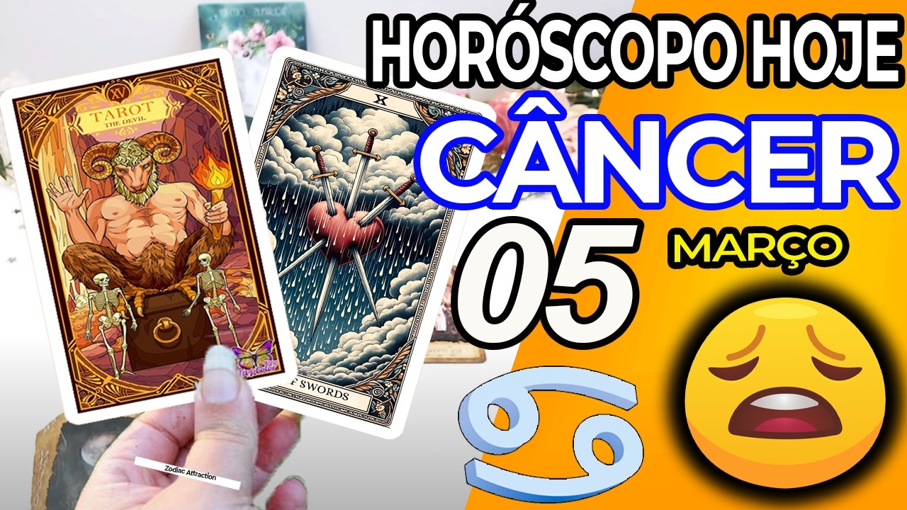 ESTÁ A CHEGAR UM PROBLEMA ❌ Câncer ♋ 5 Março 2026 | Horoscopo do dia de hoje ♋ Tarot Câncer