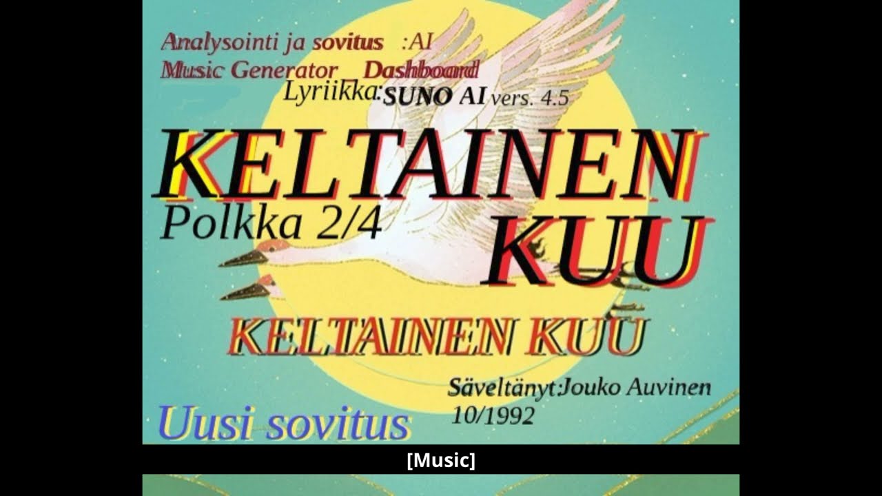 YELLOW MOON-KELTAINEN KUU. (singing man) Polkka 2/4