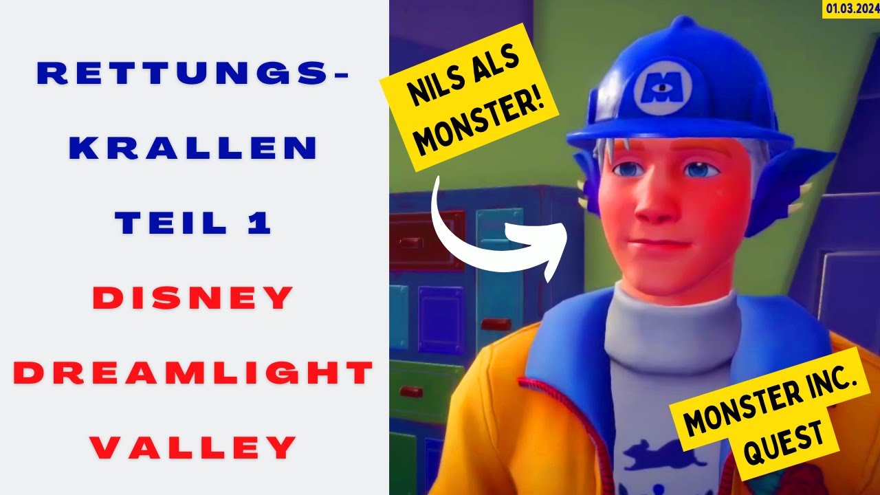 547 Teil 1 Rettungskrallen Monster Inc AG Quest 🙂 Disney Dreamlight Valley deutsch 🙂🙂 Mike Sulley 🙂