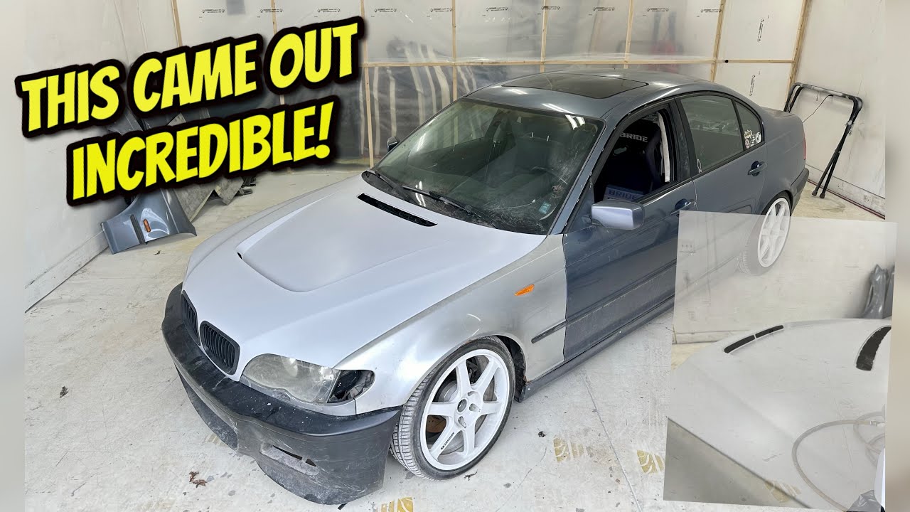 E46 Diy Custom vented hood is complete!