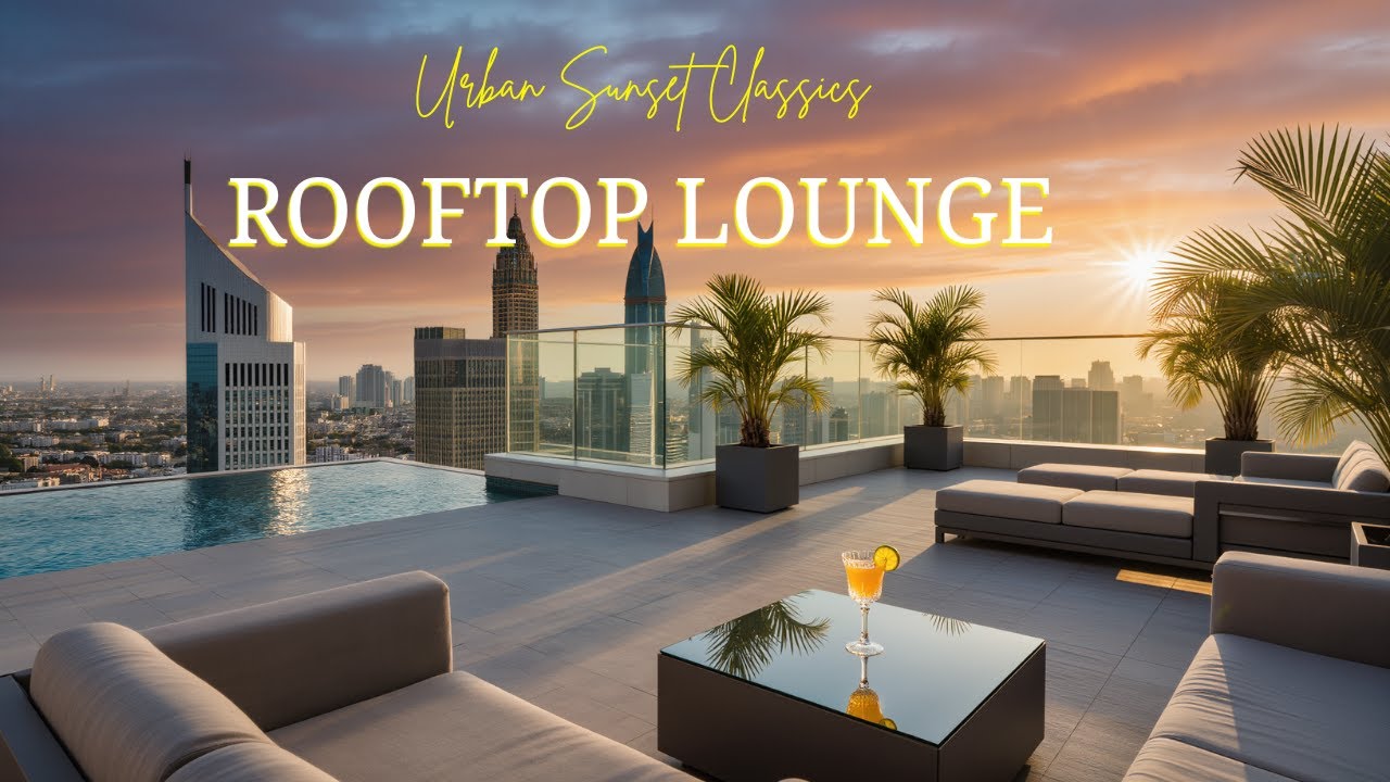 Rooftop Terrace Jazz 🌆 Urban Classics for Sunset & Cocktails • relaxing after work