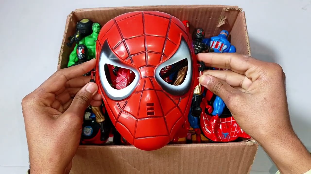 Marvel Spiderman Unboxing Review Toys | Spider Man Mask | Spider Man x Batman | Spider Man Car