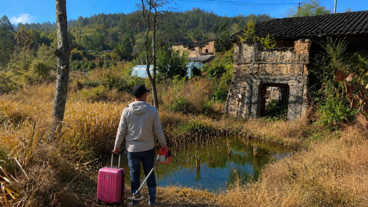 At 40, he had money and a career, but all he wanted was a fish pond to enjoy life