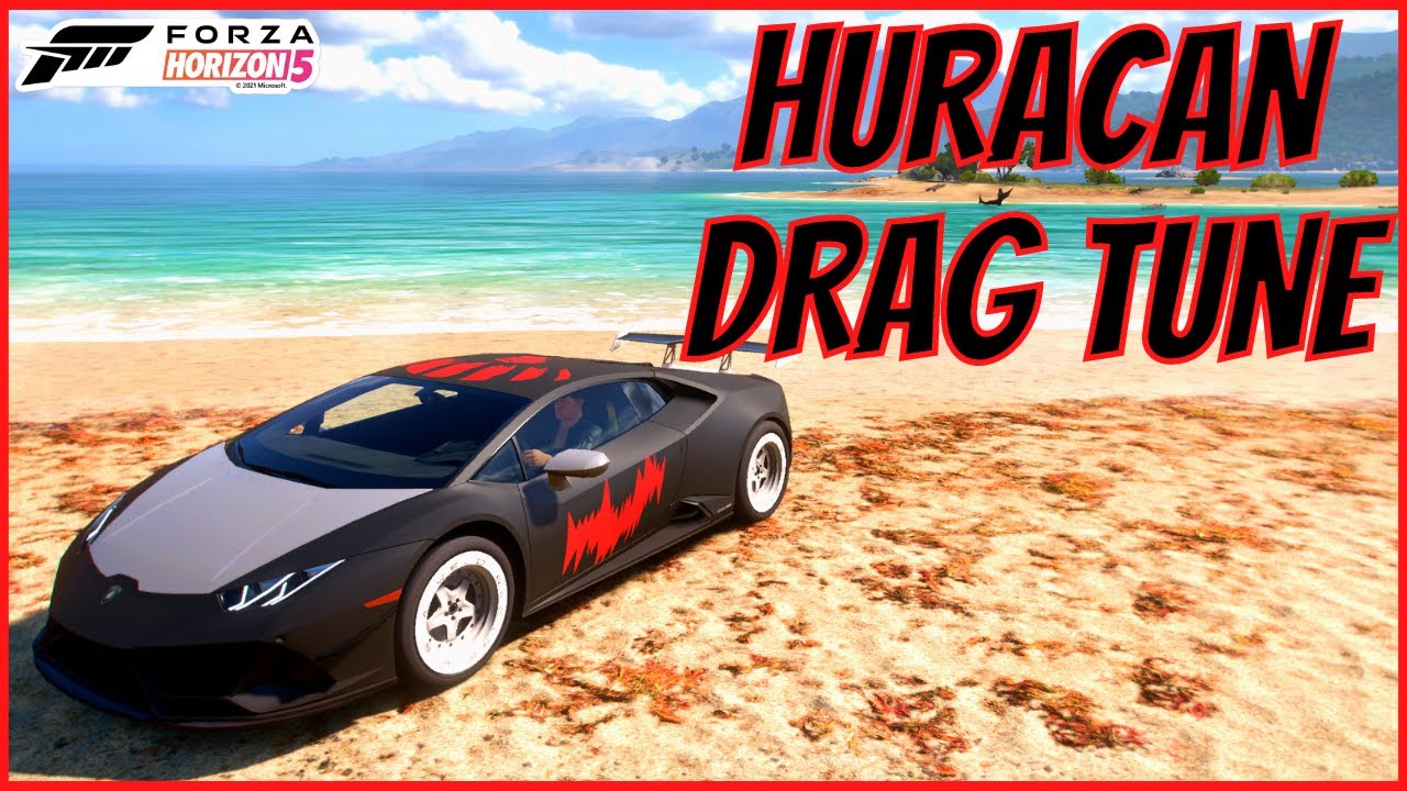 Forza Horizon 5 - Fastest Lamborghini Huracan Evo Drag Tune | Huracan Evo Drag Racing Build in FH5