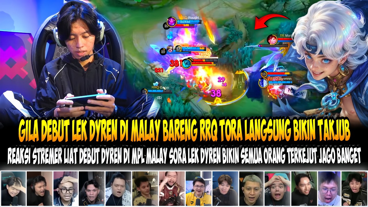 GILA DEBUT LEK DYREN BIKIN SEMUA ORANG TERPUKAU⁉️REAKSI STREAMER LIAT SORA LEK DYREN MENGGILA‼️