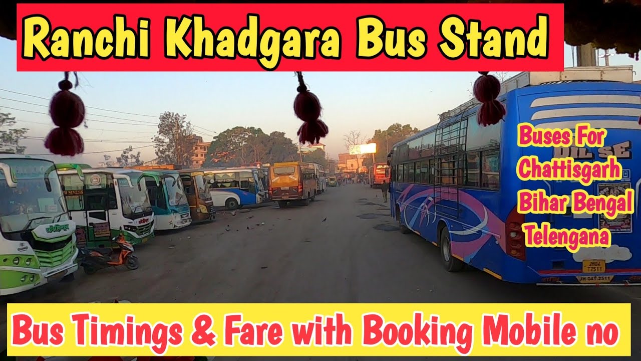 Khadgara Bus Stand Ranchi | Khadgara Bus Stand | Largest Bus Stand In Jharkhand | Traveling 2 day |