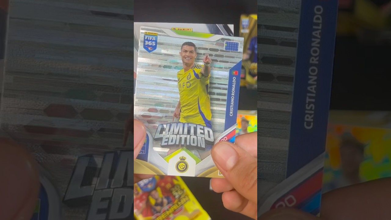 Футбольные карточки Panini Adrenalyn 2026 Limited Cristiano Ronaldo ОТКРЫТИЕ 