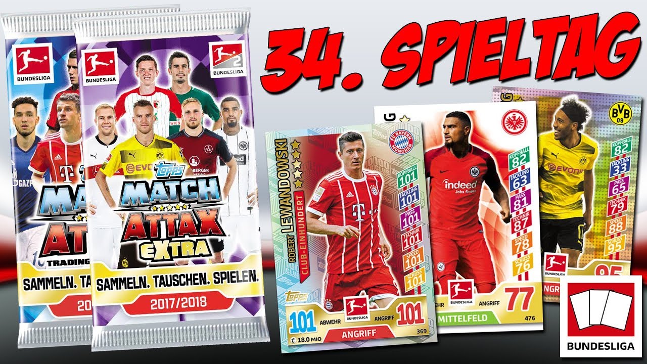 34. Spieltag | BUDDIES UNITED BUNDESLIGA 2017/2018 | Topps Match Attax (EXTRA) Prognose #BUB