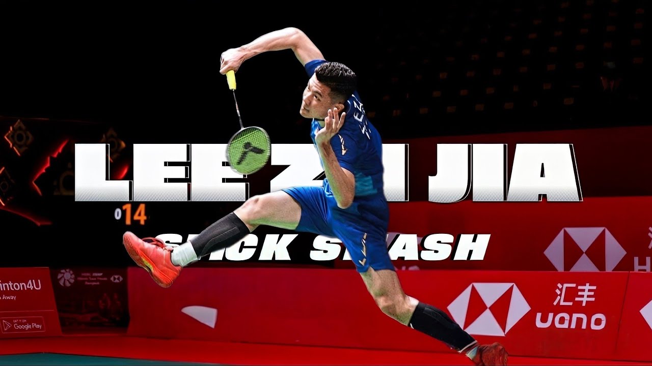 Lee Zii Jia - The Most Powerful Stick Smash in Badminton