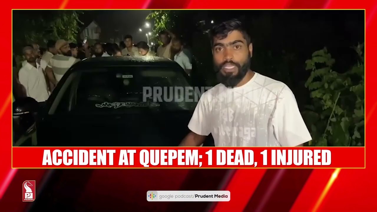 Accident At Quepem; 1 Dead, 1 Injured