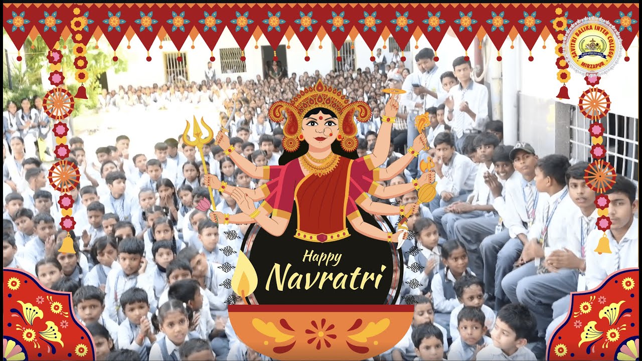 Savitri Balika Inter College | Navratri & Ravan Dahan Celebration 2025 | Mirzapur