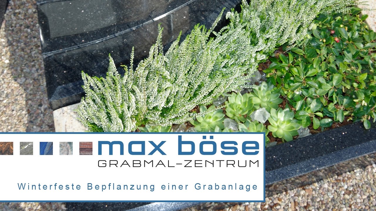 Grabbepflanzung Herbst Urnengrab Grabgestaltung