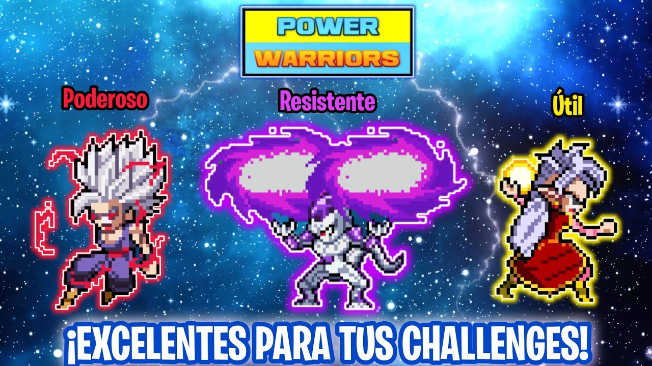 5 Personajes ASOMBROSOS para Completar CHALLENGES Rápidamente en Power Warriors