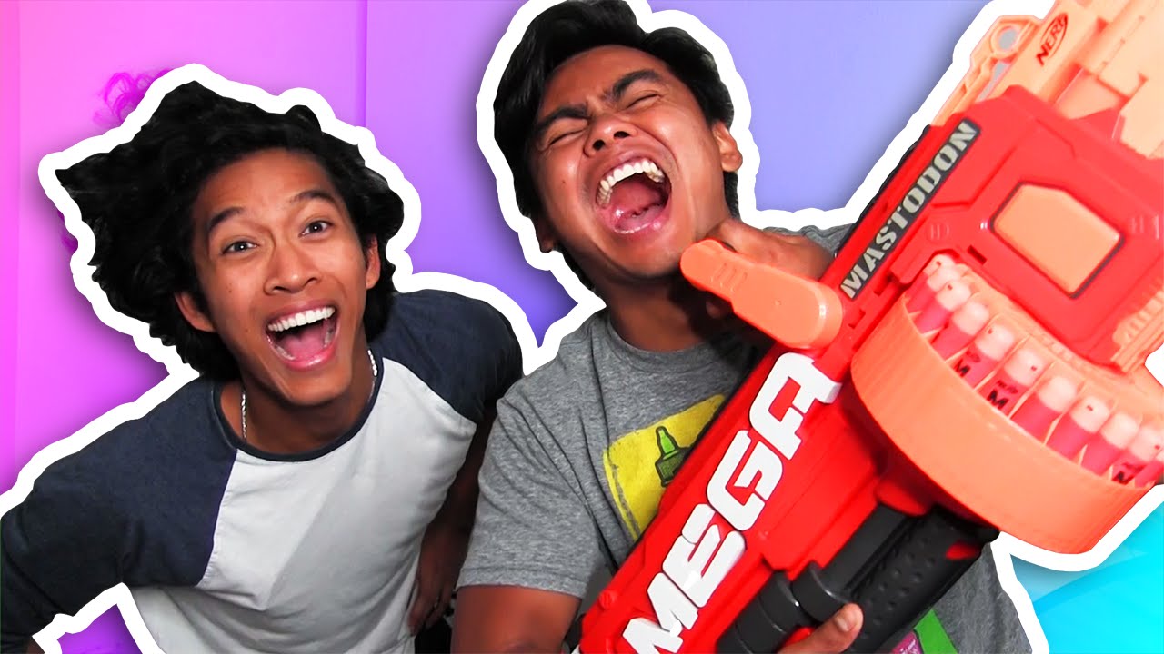 TRY NOT TO LAUGH + MACHINE GUN CHALLENGE!