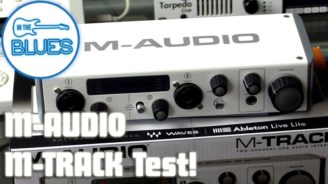 Распаковка и звуковой тест аудиоинтерфейса M-Audio M-Track MKII