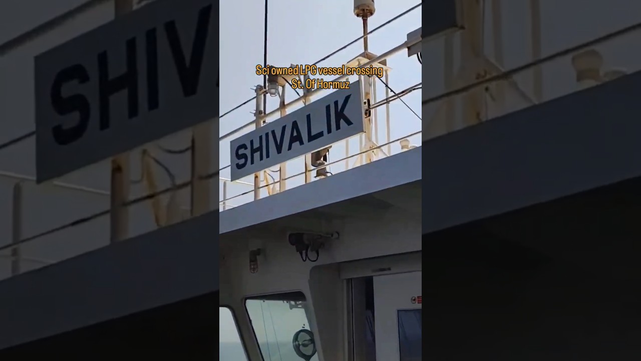 LPG tanker shivalik escorted by Indian Navy Visakhapatnam-class destroyer #shorts #indiannavy #f35