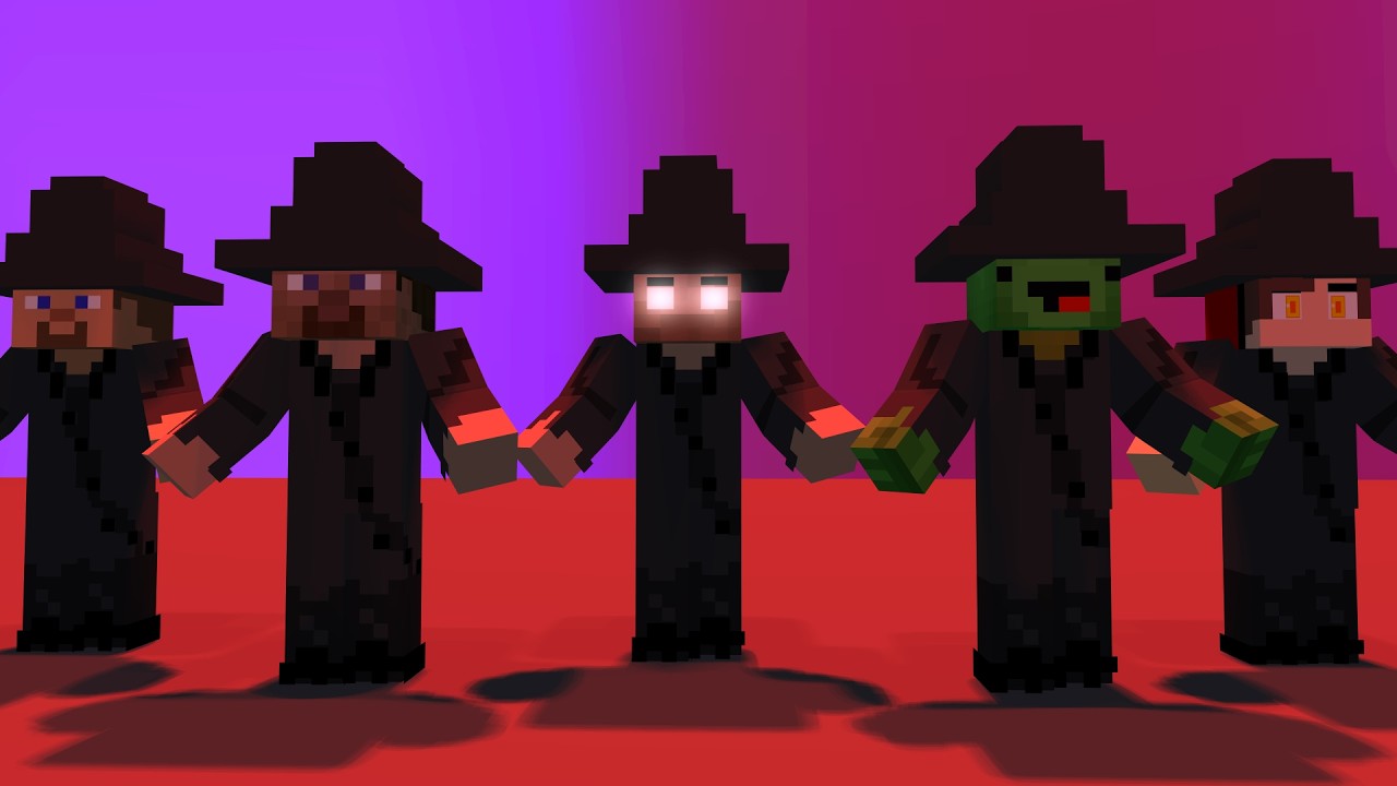 YOUR IDOL🎤  ft. Steve Herobrine JJ Mikey - 🎵Saja Boys (K-Pop Demon Hunters) - MAIZEN Minecraft Cover