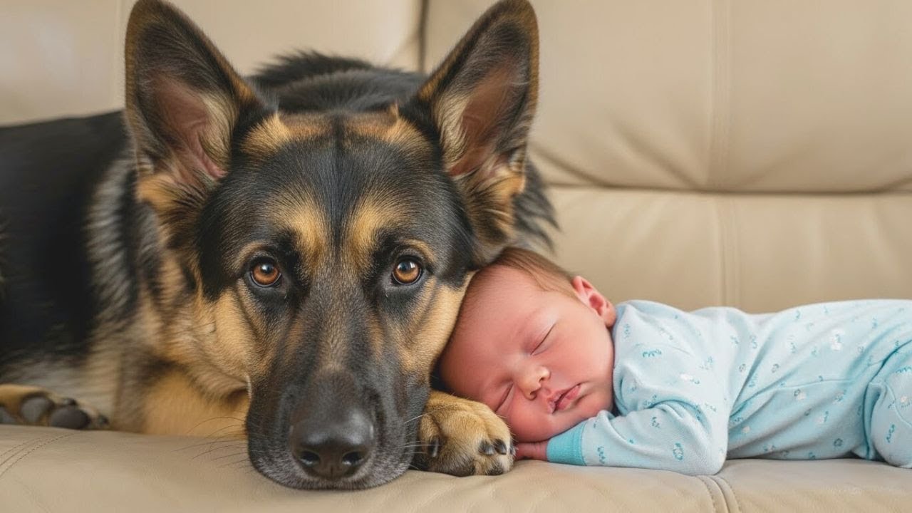 Ein Hund weigert sich,das Baby allein schlafen zu lassen… Was die Eltern entdecken, schockiert alle!