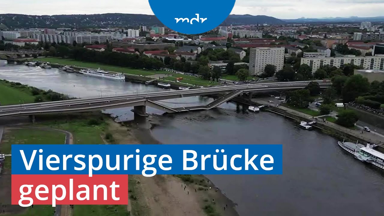Ein Jahr nach dem Einsturz: Wiederaufbau der Carolabrücke | MDR um 4 | MDR