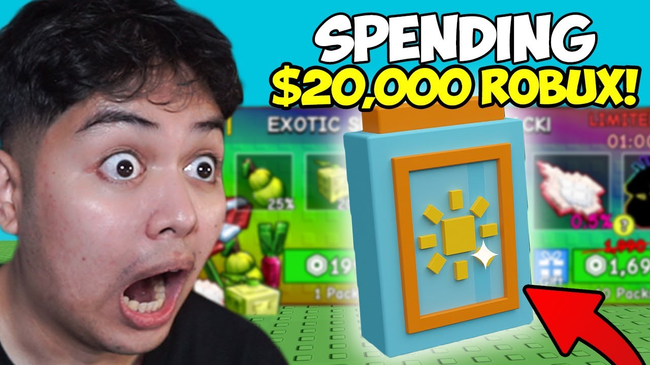 SPENDING $20,000 ROBUX ON GROW A GARDEN SUMMER SEED PACK! | Grow A Garden #29