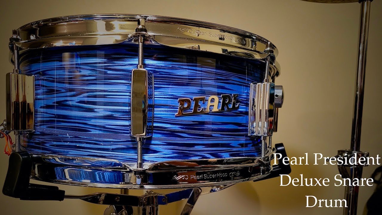 Pearl 14x5.5 President Deluxe Snare Drum - Unboxing and Demo