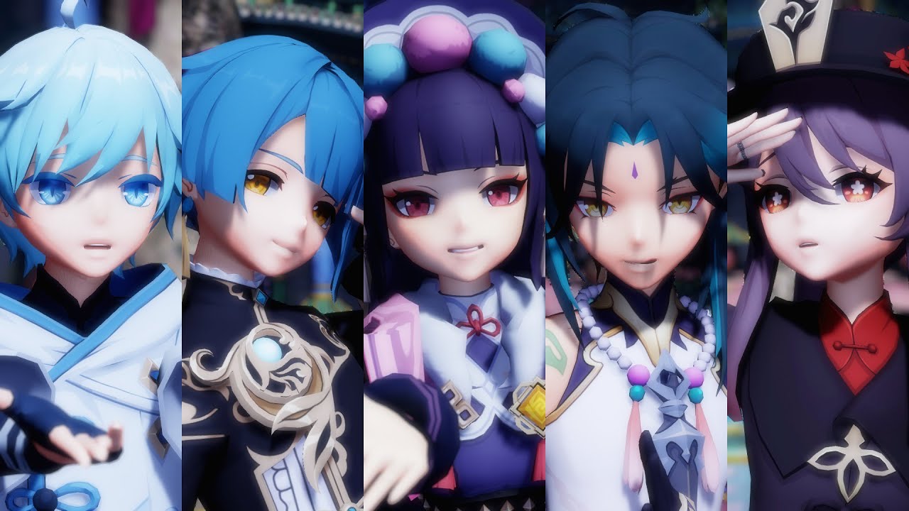【Genshin Impact x SEKAI MMD】1 2 FanClub / Hu Tao, Yunjin, Xiao, Chongyun, Xingqiu