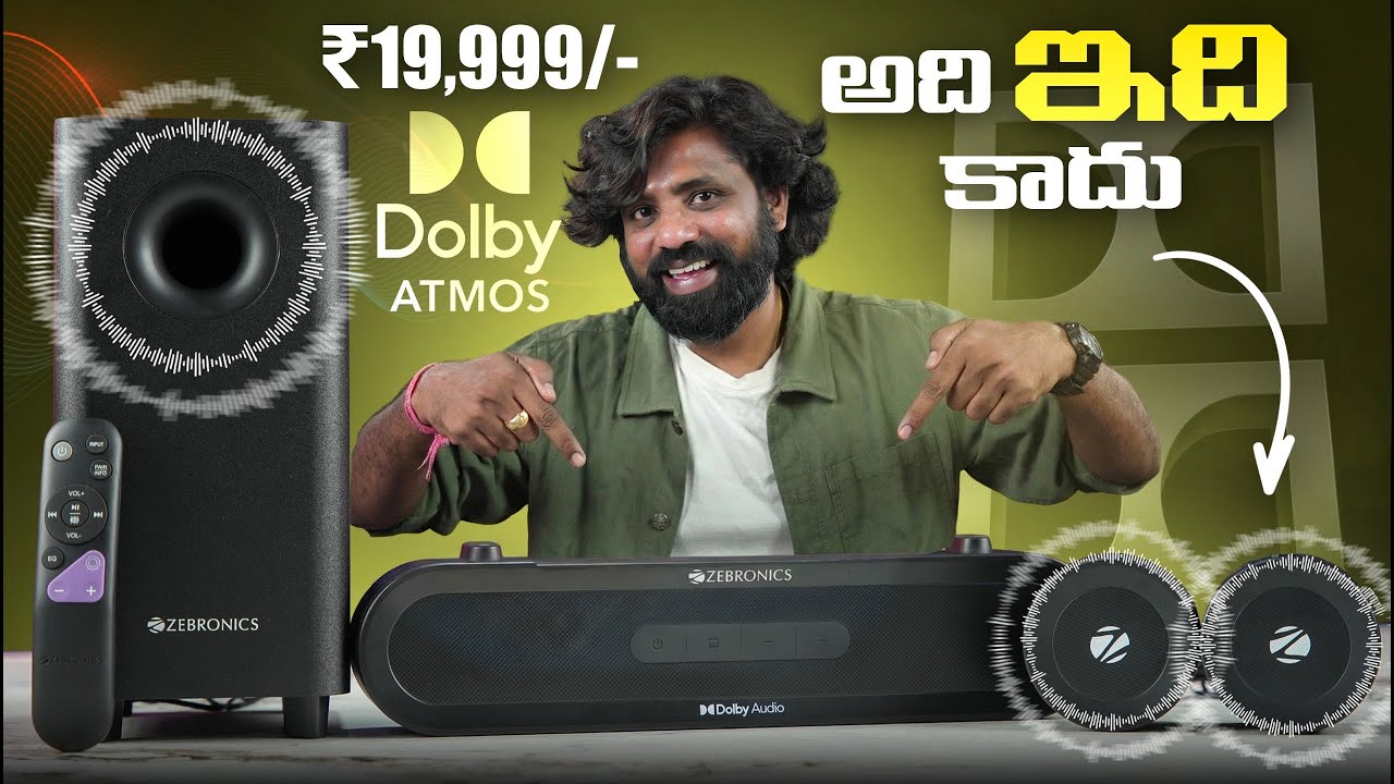 Dolby Atmos Soundbar Finally! Zebronics ZEB-Juke Bar 9710C Unboxing & Sound Test 🔥