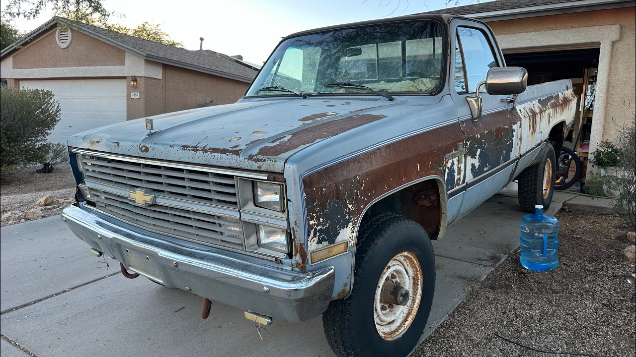1984 Chevy K20 Scottsdale walk around drive around 