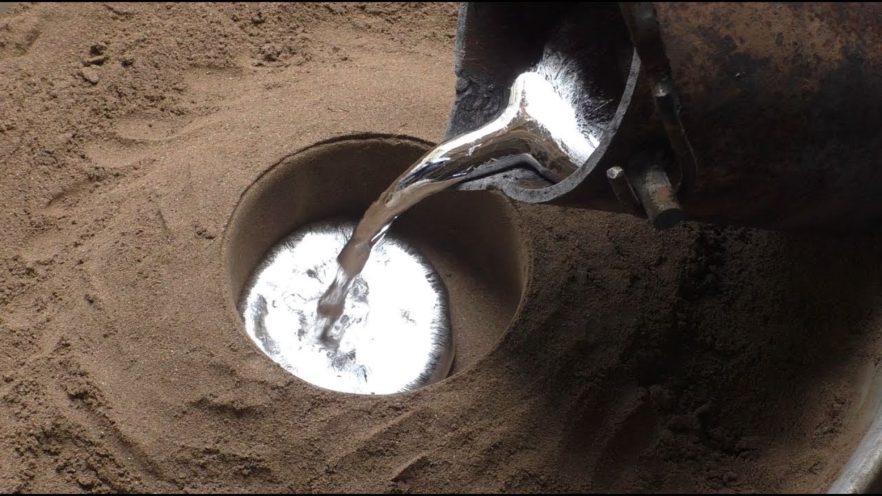 Простейшая формовочная смесь для литья алюминия. Molding mixture for casting aluminum