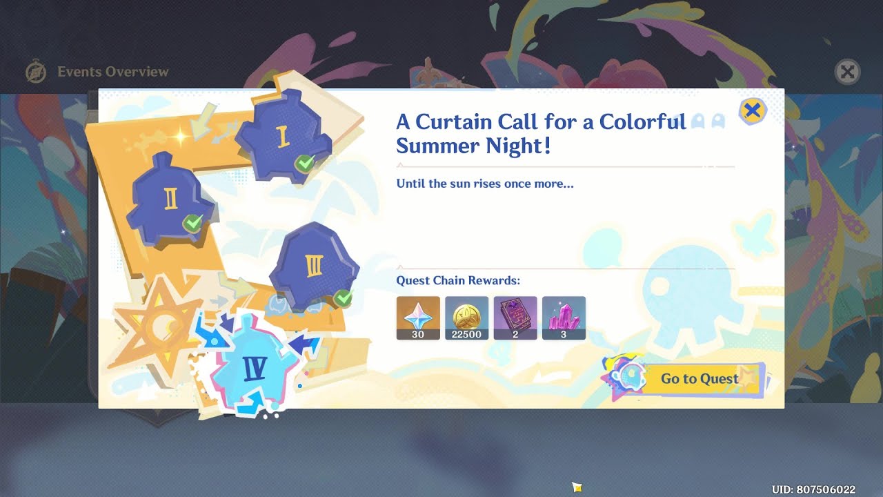 Sunspray Summer Resort Part 4: A Curtain Call for a Colorful Summer Night! | Genshin Impact Event