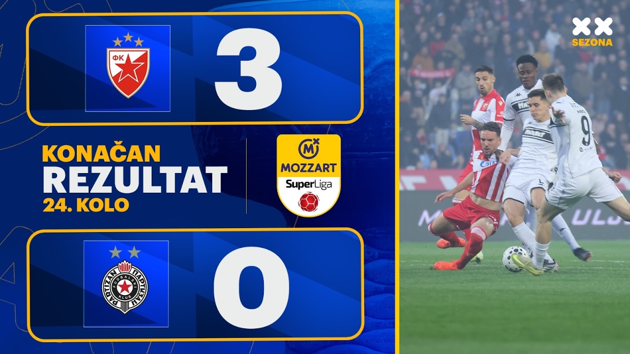 MBSLS 2025/26 - 24.Kolo: CRVENA ZVEZDA – PARTIZAN 3:0 (1:0)
