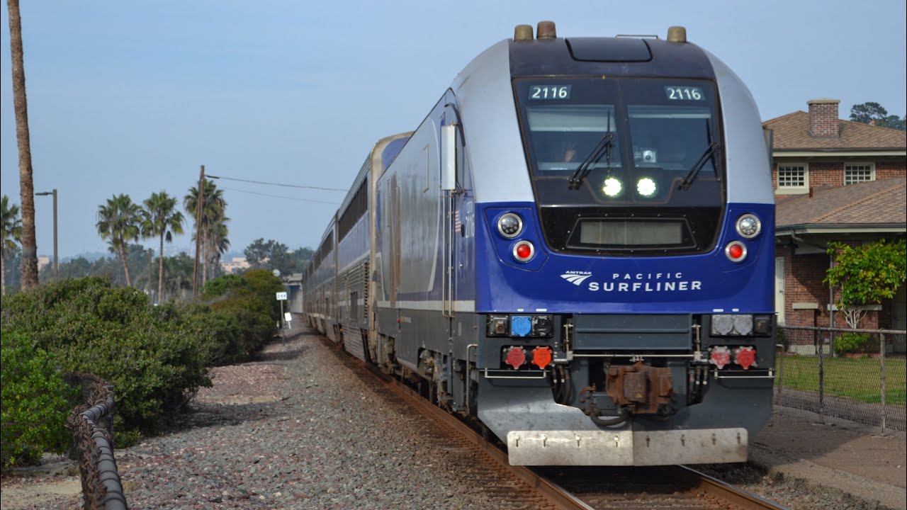 Trains at Del Mar, Solana Beach, Sorrento Valley and Carlsbad 12/22/25