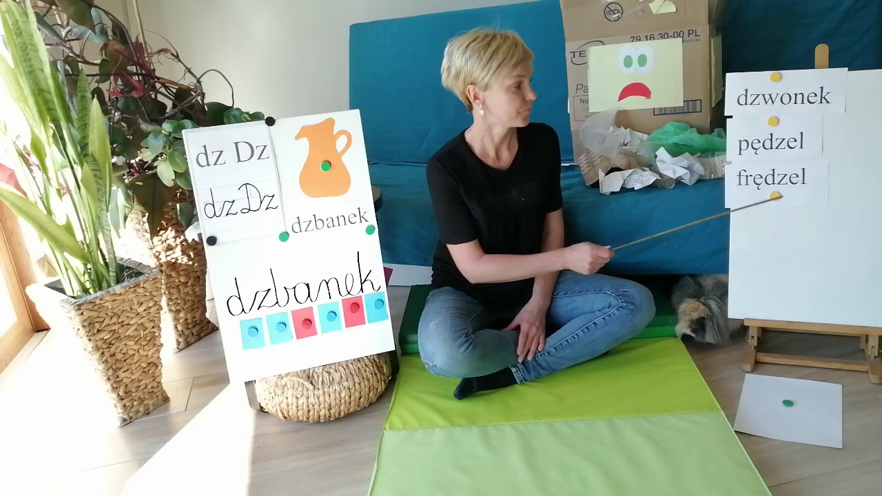 Zdalne nauczanie. Klasa 1. Dz jak dzbanek. Segregacja odpadów.