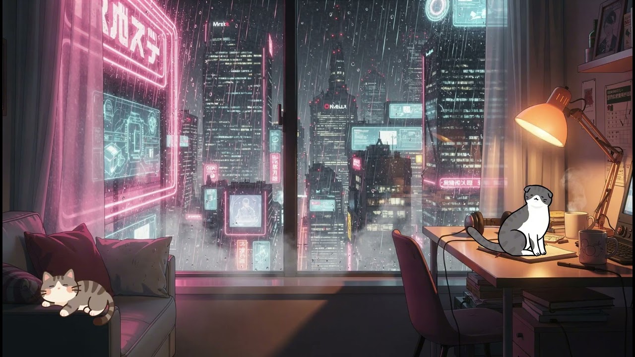 Late Night Study Lofi 🌙| Relaxing Beats for Focus and Calm