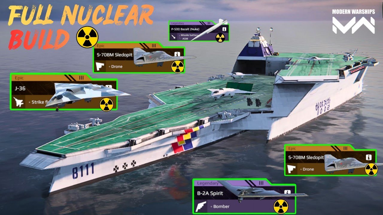 ROCKS GHOST COMMANDER - With FULL NUCLEAR BUILD ☢️-( 4 kills gameplay) modern warships 