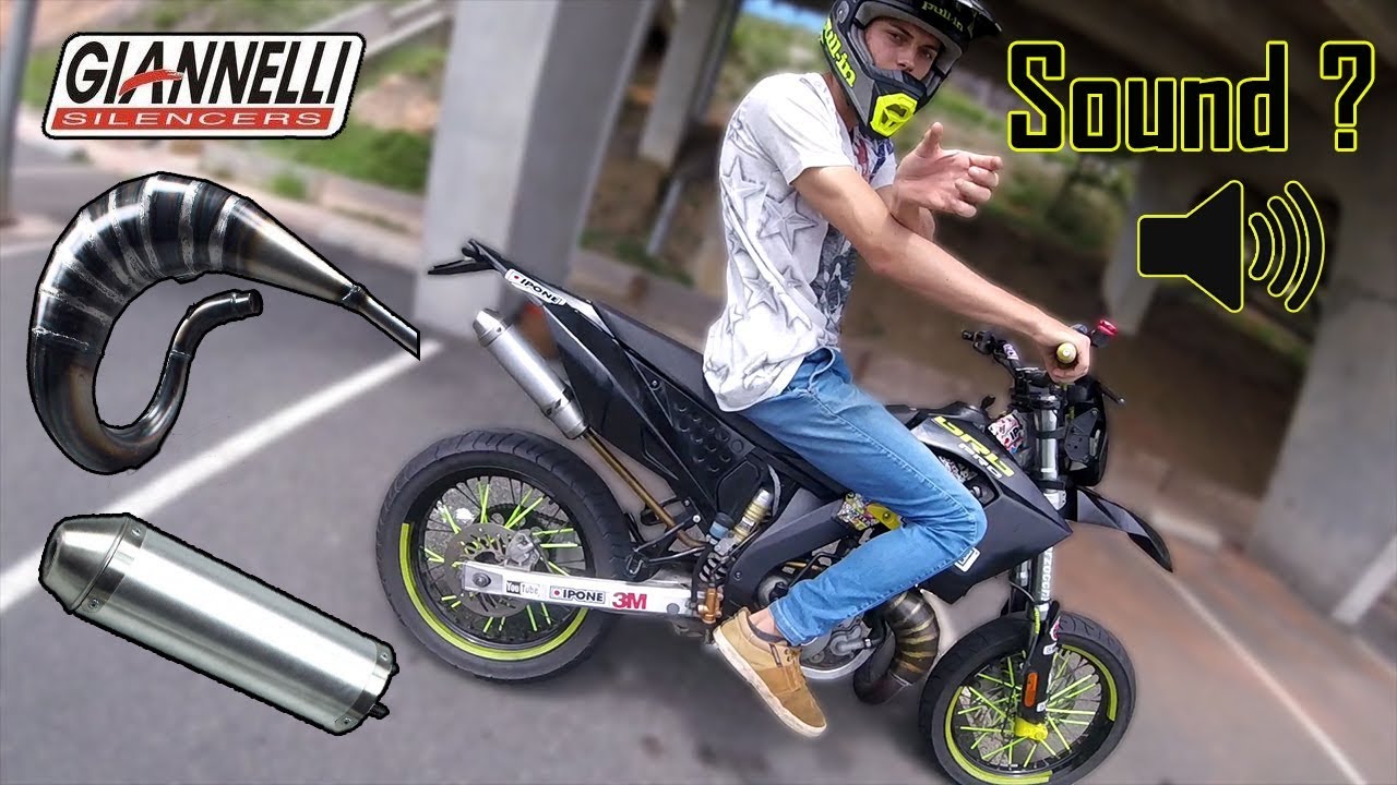 😈 BRUIT/SON ? | Ligne Complète/pot Giannelli 😈 sur la DERBI Drd Pro !