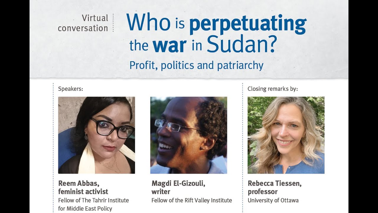 Webinar | Who is perpetuating the war in Sudan?